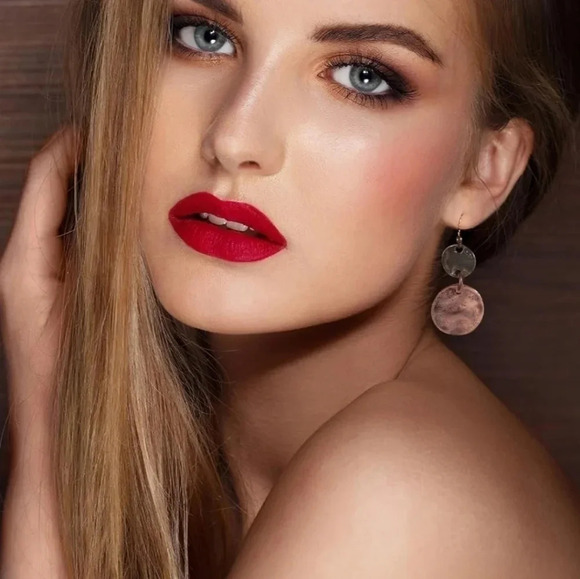 Circle Bohemian Dangle Earrings - Picture 3 of 3